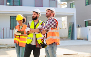 Group of contractors discussing a project