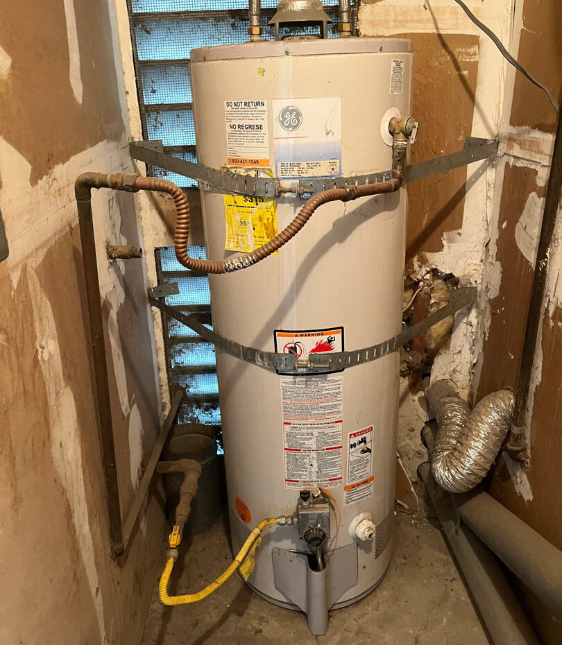 Olive Tree Water Heater Old