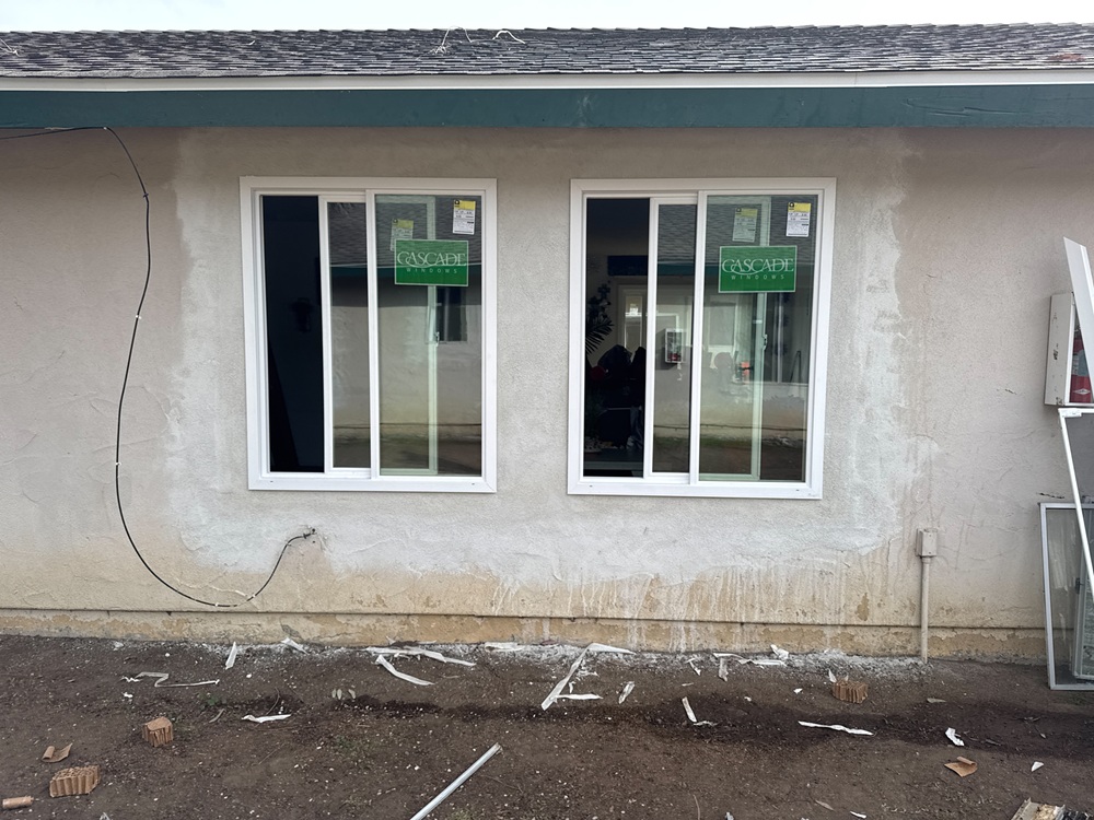 Installation of new windows on building located in Huron Plaza Apartments